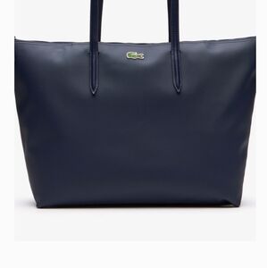 Lacoste Leather Pebbled Navy Tote/Like New